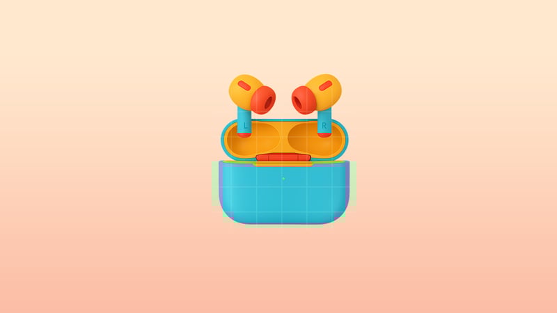 3D headphone icon